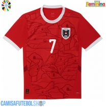 Camisa de time de futebol Áustria Marko Arnautovic #7 Replicas 1º Equipamento Feminina Europeu 2024 Manga Curta